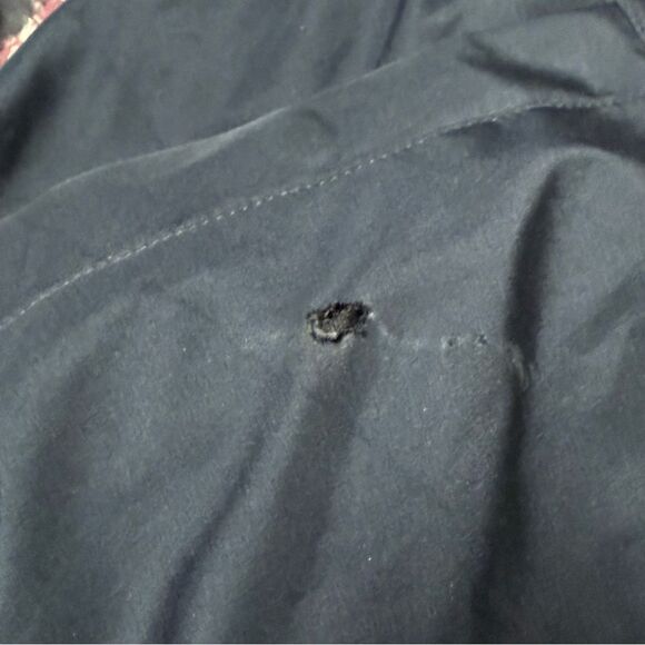 Michael Kors Varsity Bomber Jacket - Black & Blue - Snap-Button - Size XL - Picture 5 of 8